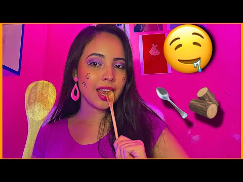 Asmr Colher De Madeira /  wooden spoon 🥄🪵