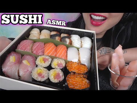 ASMR LIGHT SNACK *SUSHI BOX (EATING SOUNDS) NO TALKING | SAS-ASMR