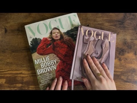 ASMR | VOGUE Magazine Flip through 🍸(close whispers and page turning) 