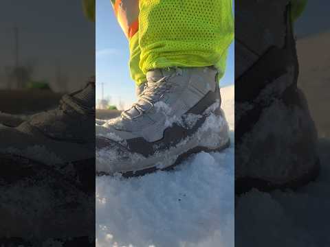 asmr at work in the snow