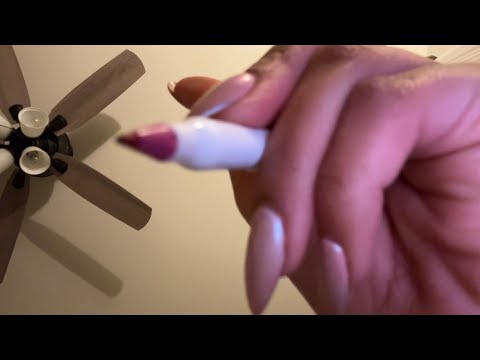 Drawing on your face ASMR✍️(Horizontally)(Actual camera touching)