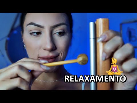 ASMR: Sound Healing para DORMIR E RELAXAR | Hand Movements, Sino Pin, Mouth sounds.