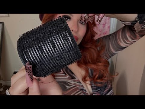 ASMR: Taking Out Your Hair Rollers 🎀 Hair Fluffing, Adjustments/Finished Look✨| Part 2