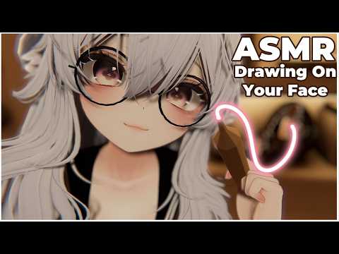 【ASMR Vrchat】Catgirl Drawing on Your Face! ♥ Personal Attention ♥ Face Painting ♥ Layered Audio