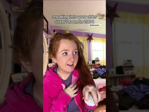 sneaking into your older sister’s room in 2004 #nostalgia #2000s #asmr #complicated
