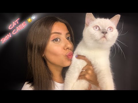 SEN BİR KEDİSİN VE CİLT BAKIMINI YAPIYORUM 🛁🐱CİLT BAKIMI ASMR | CAT SKİN CARE | TÜRKÇE ASMR #reklam