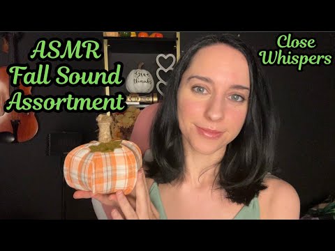 ASMR Cozy Fall Trigger Assortment🍁with rambles (close-up whispers)