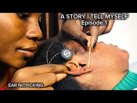 ASMR Tooth-picking Your Dirty Ear Lobe. Deep Ear Cleaning ASMR Ear Flossing Whispering Episode 1 