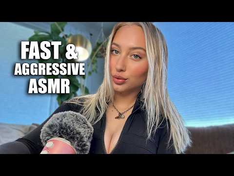 ASMR Fast & Aggressive Triggers (Mouth sounds, Clothes scratches,...)