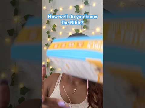 How well do you know the Bible? Comment down below!