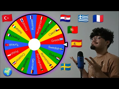 ASMR European Language Challenge!🌍 (Only 7 Spins!)