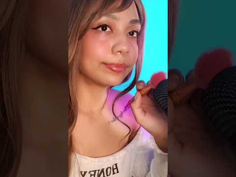 ASMR PINCEL NO MICROFONE BRUSHING the microphone #asmr