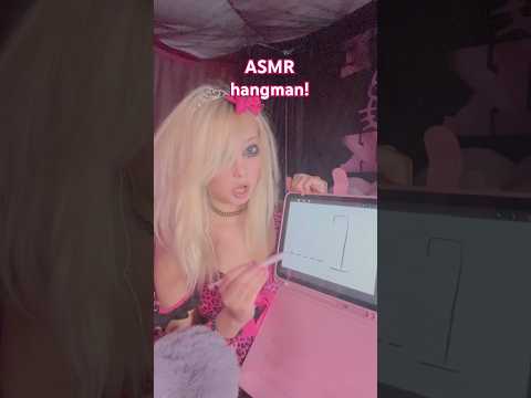 ASMR hangman game! #asmr #tingles  #visualtingle #hangman