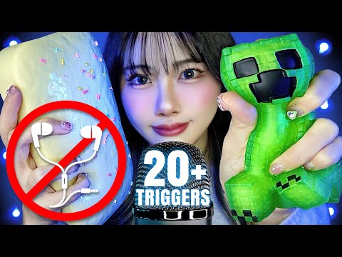 【ASMR】イヤホンが壊れた人向け！20種類のゾクゾクする音🤤｜20 Tingly Triggers