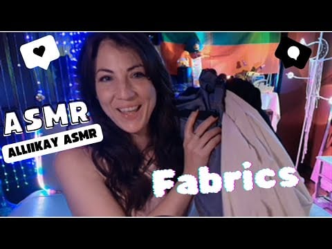ASMR scratching and rubbing Fabrics