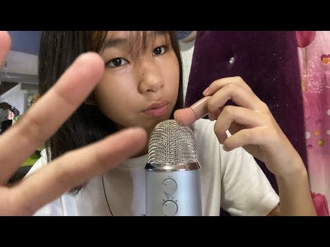 ASMR go to sleep + mic brushing (positive affirmations) 💆‍♀️💤