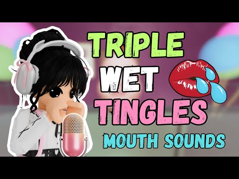 Roblox ASMR: TRIPLE WET Tingles + Mouth Sounds for SLEEP - NO TALKING -