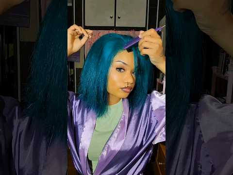 ASMR Hairbrushing and Styling 😳#shorts