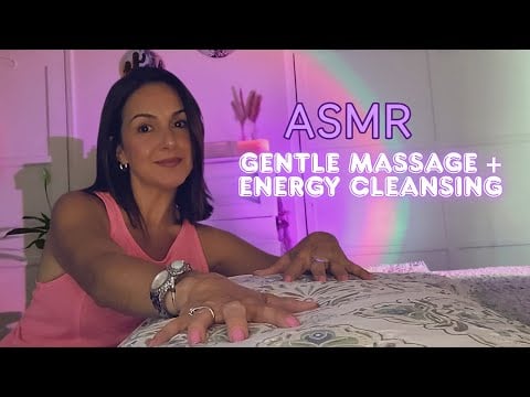 Little Sounds ASMR | Gentle Massage (Body Pillow) 💆🏽‍♀️ + Energy Cleansing ✨