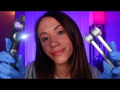 ASMR / Ear Exam (inaudible whispers & ear cleaning)