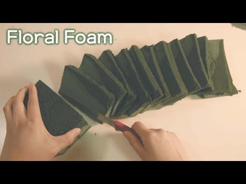 (ENG)ASMR. Oddly Satisfying Floral Foam⚘플로랄폼♡묘한 만족감♡Binaural