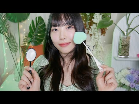 ASMR 메이크업 퍼프가게 롤플레이 💚 (톡톡톡 단어반복, 후시녹음, 퍼프소리가득)