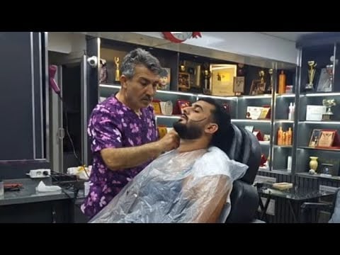 Skin care, massage and beard cut for my follower from Iraq