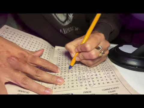 ASMR sopa de letras con chicle