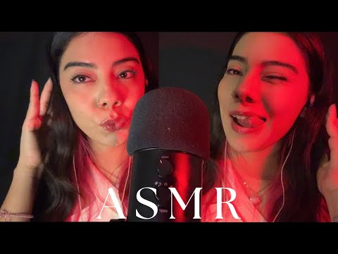 ASMR ☆ LIP LICKING+KISSES 👄Lamiiendio los labios + besiitos💗