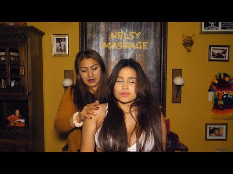 NELSY`S ASMR FEMALE FULL BODY MASSAGE, foot, back, neck and head massage, Whispering