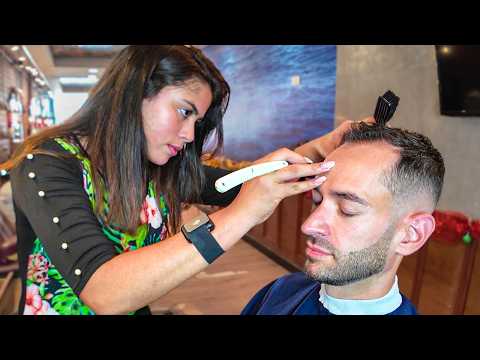 Barber Angelica Knows Her Job Inside Out [Haircut & Shave] – Cartagena 🇨🇴