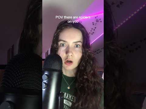 ASMR There are Spiders on you🕷️ #asmr #asmrsounds #asmrvideo #asmrcommunity