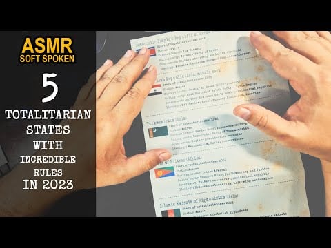 5 totalitarian states & regimes in 2023 with terrible rules | facts & secrets | ASMR soft spoken