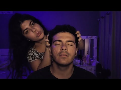 ASMR CASEIRO APLICADO NO MEU NAMORADO 💆🏻‍♂️