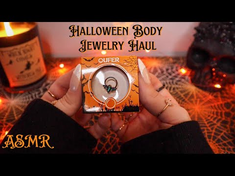 ASMR | Halloween Body Jewelry Haul 🎃