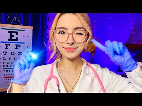 ASMR Cranial Nerve Exam BUT YOU CAN CLOSE YOUR EYES 👀 Doctor Roleplay Ear Eye Exam Hearing Test