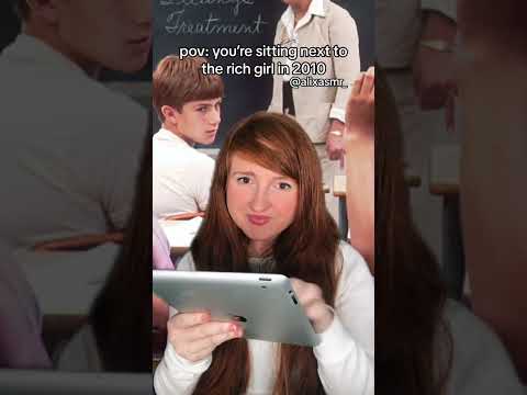 pov: you’re sitting next to the rich girl in 2010 #asmr #nostalgia #2000s