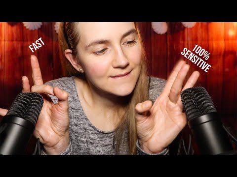 ASMR Fast Hand Sounds at 100% Sensitivity | Mouth Sounds