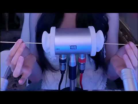 Deep Ear Cleaning ASMR with Goose Feather & Heartbeat Sounds / 1Hr (No Talking)
