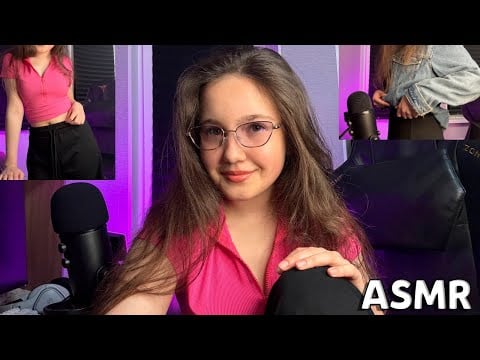 Asmr Fabric Scratching 👚 Rambles and Mouth Sounds 🤏