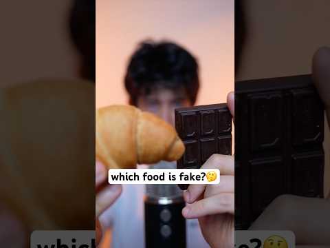 which food is fake? 🤔 #asmr