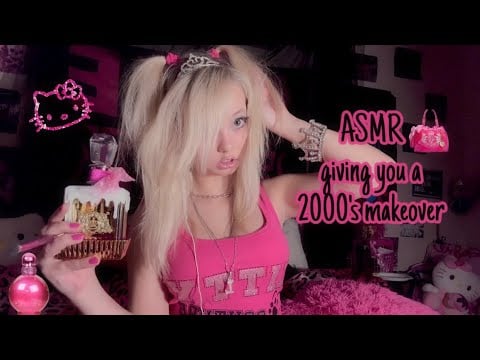 ASMR giving you a 2000's makeover🩷🖤 (fast and aggressive) 