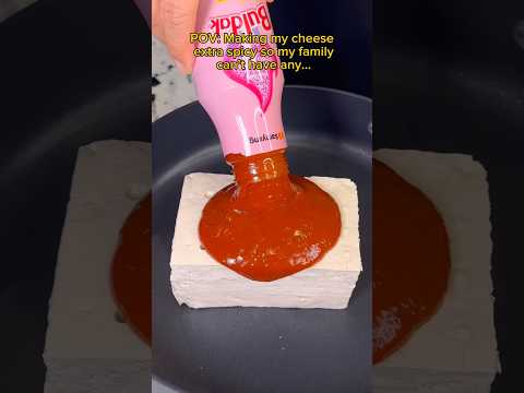 Making my cheese extra spicy so my family can’t have any… #food #eating #mukbang