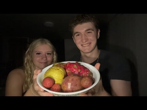  ASMR | fruit mukbang ft. My sister! 🍉 