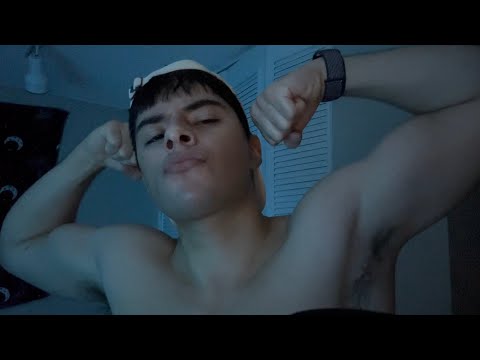 ASMR spit painting on your face and mouth sound triggers