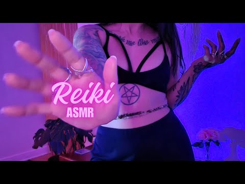 Reiki ASMR l finger fluttering l hand movements l hypnotic l witch healing l no talking