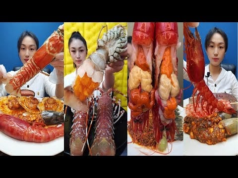 Massive Seafood Mukbang ASMR 🦀 | 초대형 해산물 먹방 ASMR 🦞 | 巨大シーフード大食い ASMR 🍣 | 巨大海鲜吃播 ASMR 🦑