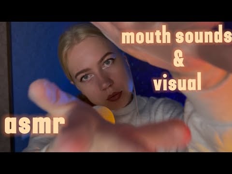 ASMR mouth sounds & visual | the sound of mittens | #asmrminuha #asmr