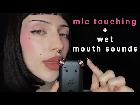 Wet mouth sounds + soft mic touching ASMR (no talking)