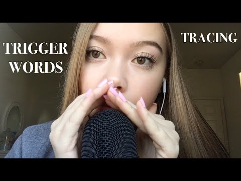 ASMR| REPEATING/TRACING TRIGGER WORDS